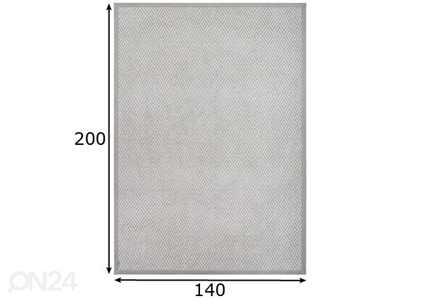 Narma smartWeave® TWIN matto PÜHA beige 140x200 cm mitat