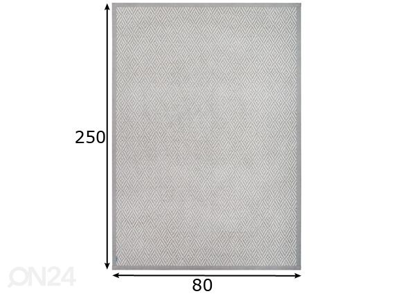 Narma smartWeave® TWIN matto PÜHA beige 80x250 cm mitat