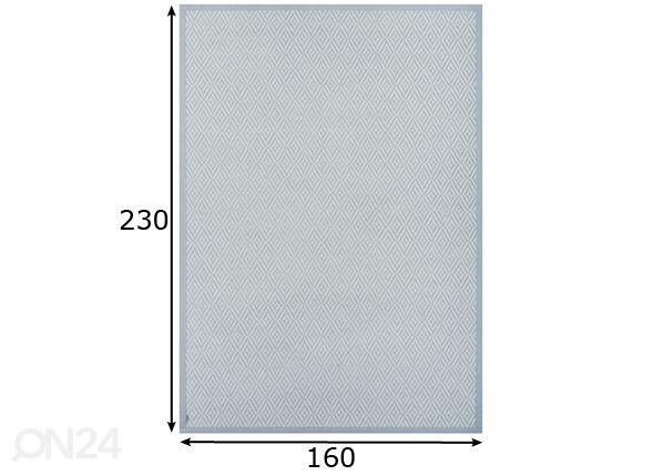 Narma smartWeave® TWIN matto Püha silver 160x230 cm mitat
