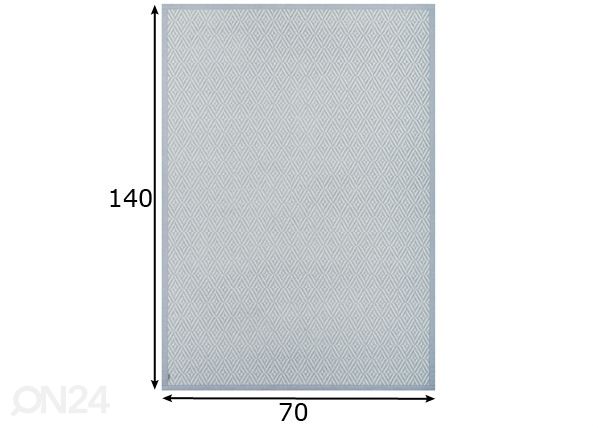 Narma smartWeave® TWIN matto Püha silver 70x140 cm mitat