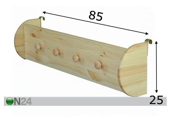 Naulakko mitat