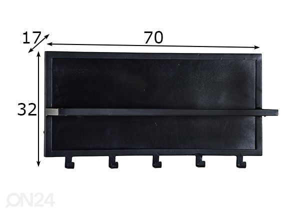 Naulakko Caro 70 cm mitat