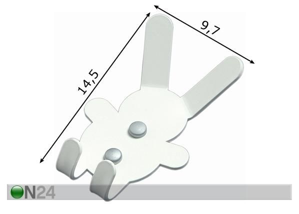 Naulakko CLIP BUNNY 2 mitat