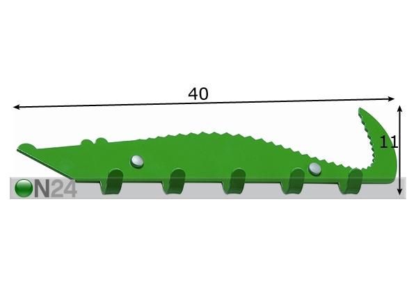 Naulakko CLIP CROCO mitat