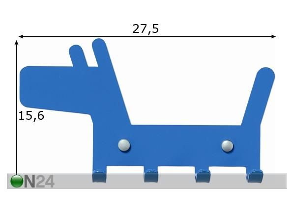 Naulakko CLIP DOGGY 4 mitat