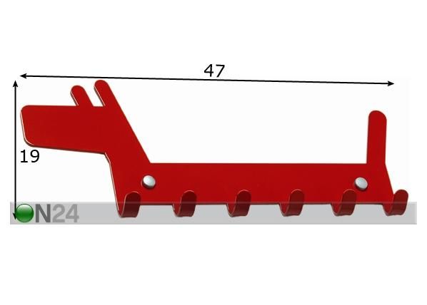 Naulakko CLIP DOGGY 6 mitat
