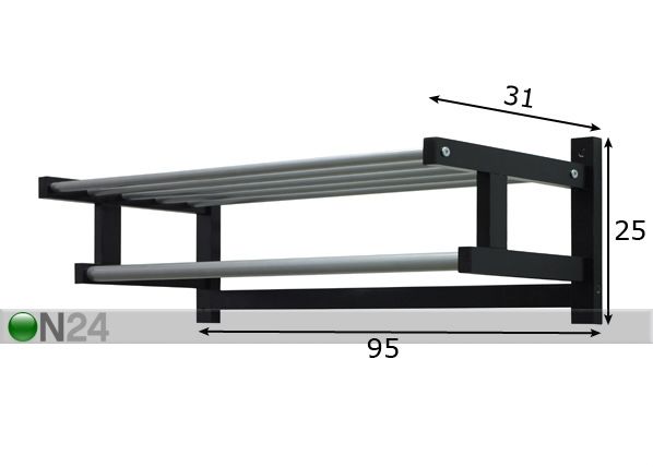 Naulakko FARELL 95 cm mitat
