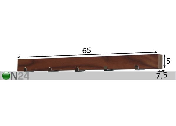 Naulakko KARIN, 5 koukkua mitat
