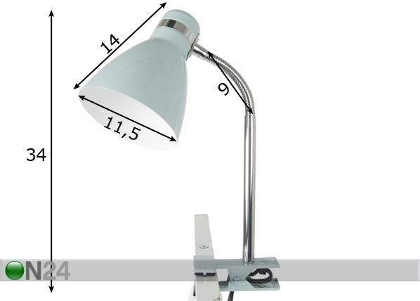 Nipistinvalaisin STUDY mitat