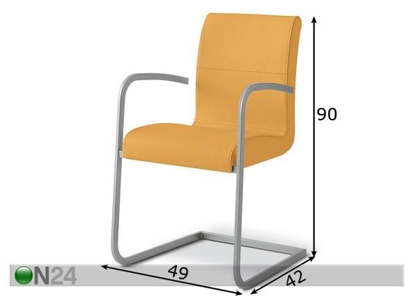 Nojatuoli mitat
