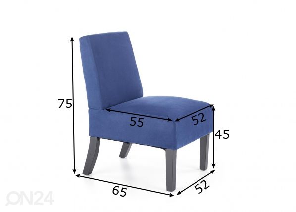 Nojatuoli mitat