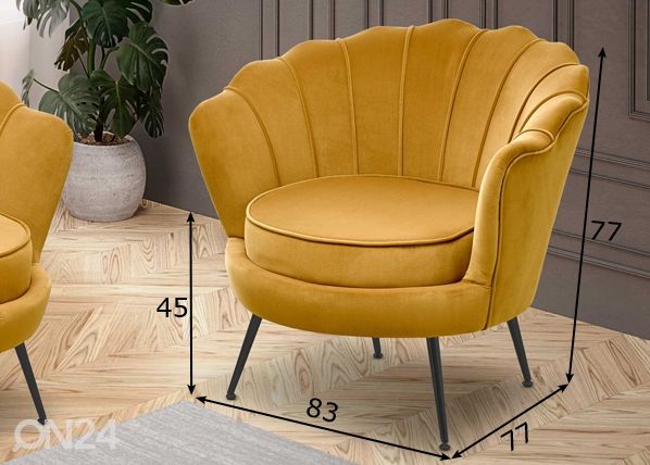 Nojatuoli Amorinito mitat