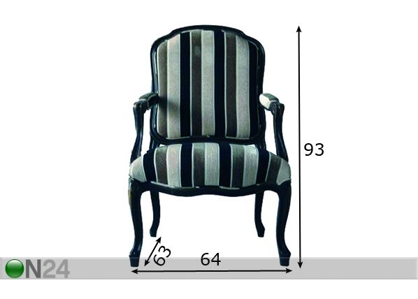Nojatuoli ATHENA -12 mitat