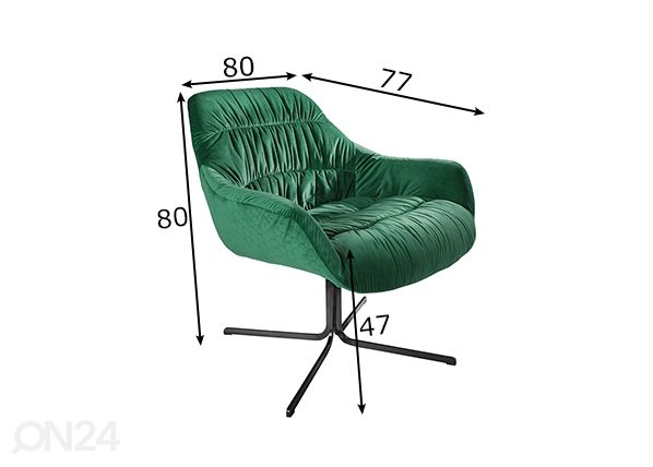 Nojatuoli Big Dutch mitat