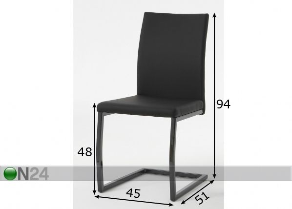 Nojatuoli DOROTHY, 4 kpl mitat
