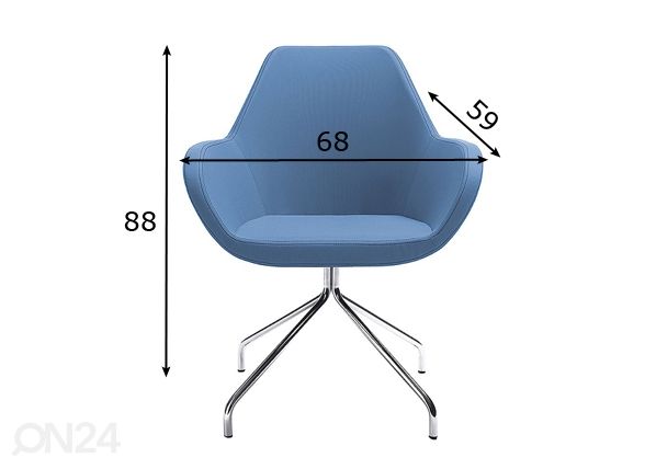 Nojatuoli FAN mitat