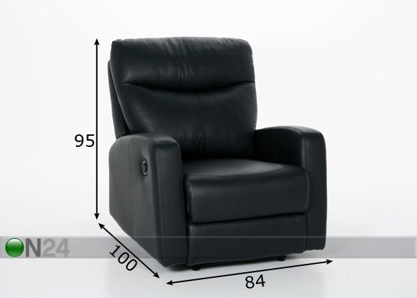 Nojatuoli jalkatuella AMAZON mitat