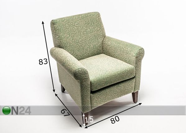 Nojatuoli RETRO mitat