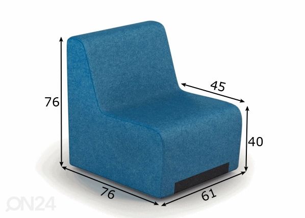 Nojatuoli Rubico mitat