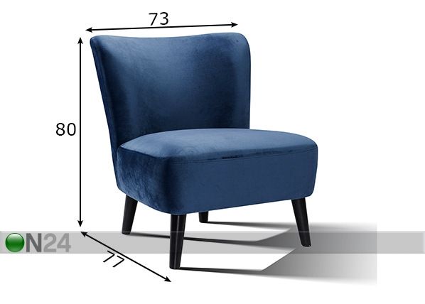 Nojatuoli Sofa mitat