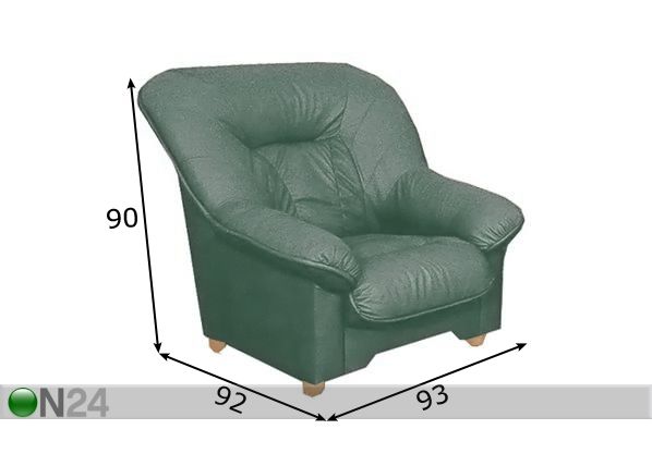 Nojatuoli SPENSER mitat