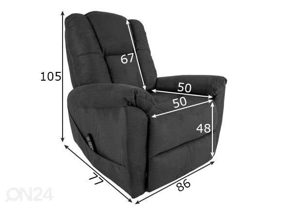 NOjatuoli Superb Lift Recliner mitat