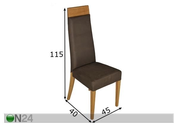 Nojatuoli TILSIT mitat