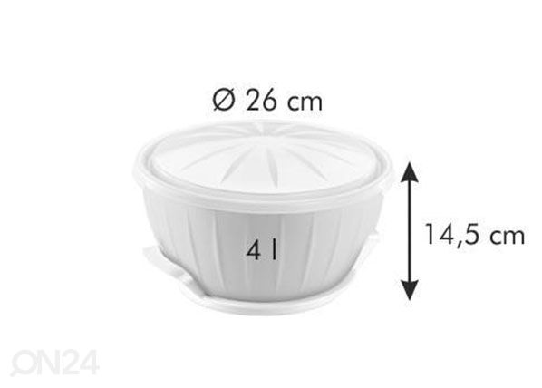 Nostatuskulho taikinalle Tescoma Delicia Ø 26 cm mitat