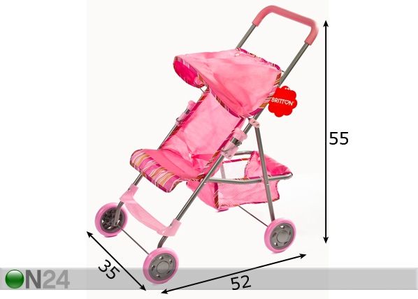 Nukenrattaat BRITTON SCOOTER mitat