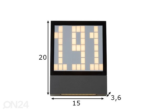 Numerovalaisin Digit mitat