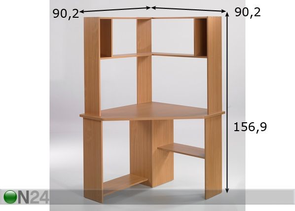 Nurkkakirjoituspöytä FUNCTION mitat