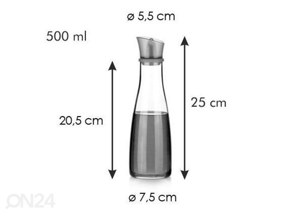 Öljy/etikka-annostelija Tescoma Vitamino 500 ml mitat