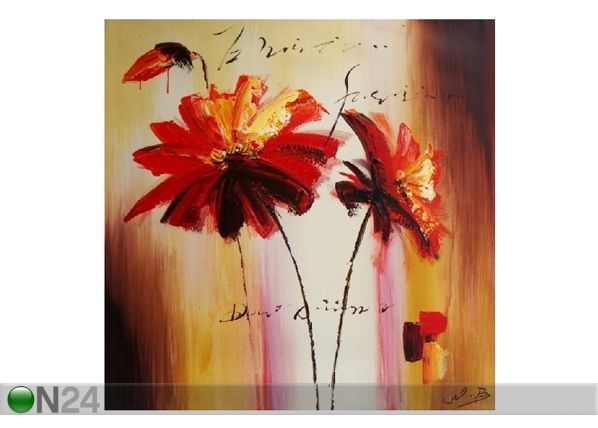 Öljymaalaus kankaalla RAIKKAUS 80x80 cm