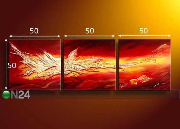 Öljymaalaus kankaalla SALAMA 50x150 cm mitat