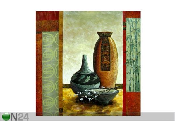 Öljymaalaus kankaalla VAASIT 2 50x50 cm