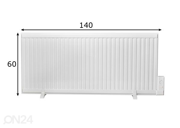Öljypatteri 1000 W mitat