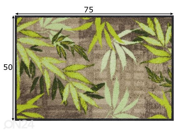 Ovimatto Bamboo nature 50x75 cm mitat