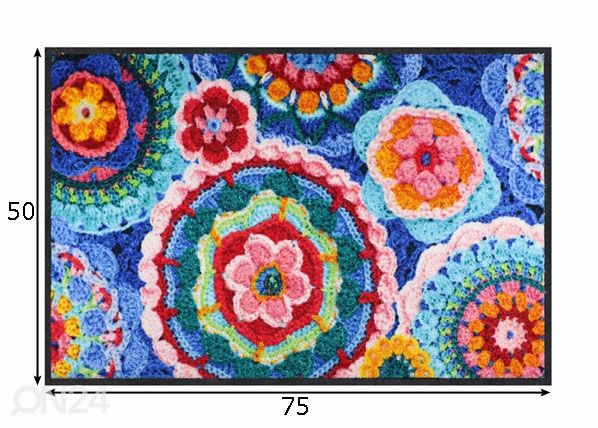 Ovimatto Crochet 50x75 cm mitat