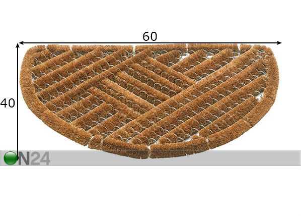 Ovimatto Draco Halfround 40x60 cm mitat