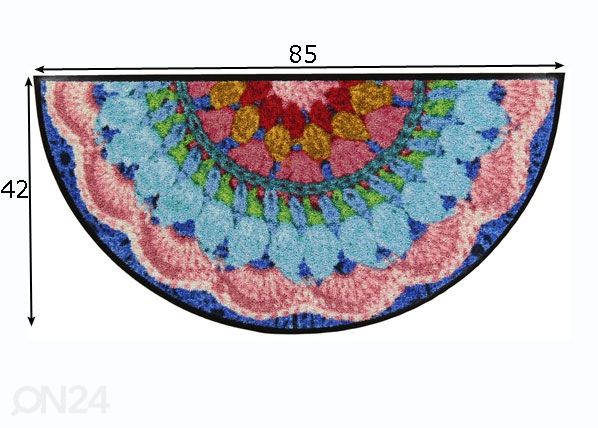 Ovimatto Half Crochet 42x85 cm mitat
