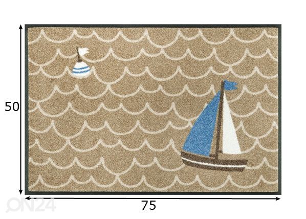 Ovimatto Leinen los 50x75 cm mitat