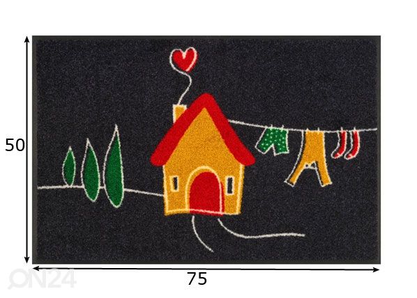 Ovimatto My Tiny Home 50x75 cm mitat