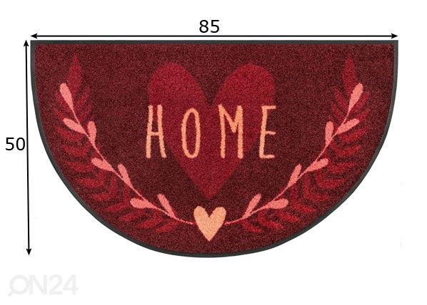Ovimatto Round Home 50x85 cm mitat