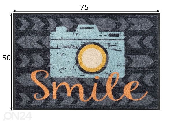 Ovimatto Smile 50x75 cm mitat
