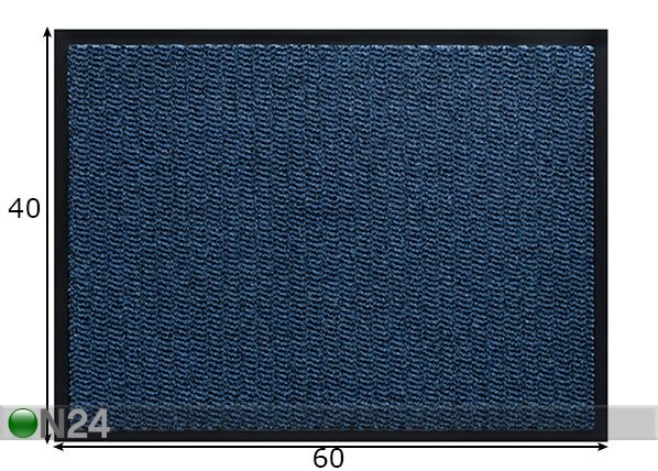 Ovimatto Spectrum 40x60 cm, sininen mitat