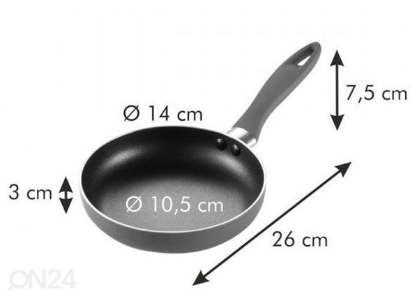 Paistinpannu Tescoma Presto Mini Ø 14 cm mitat