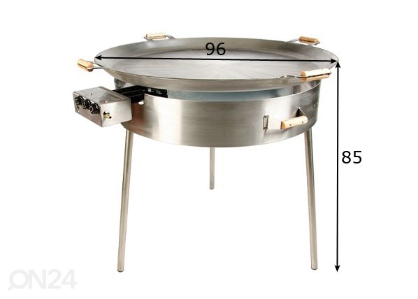 Paistopannu PRO 960 mitat