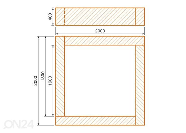 Pallomeri 200x200 cm mitat