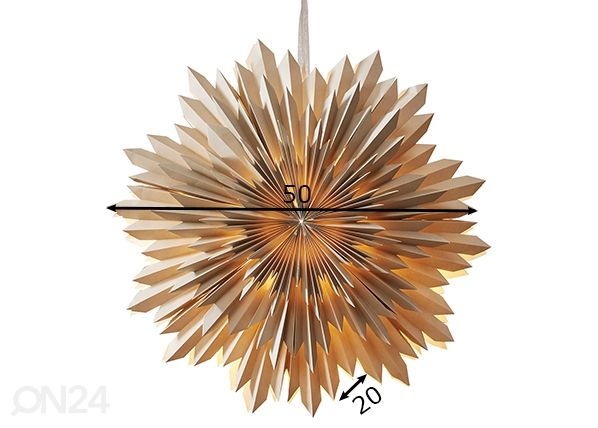 Paperitähti ce 50 cm, beige mitat