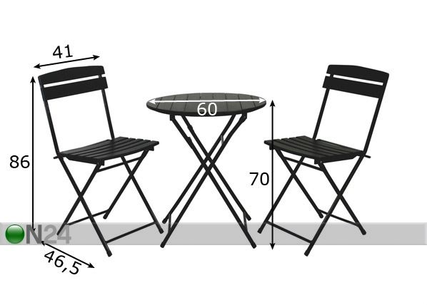 Parvekeryhmä ELBA mitat